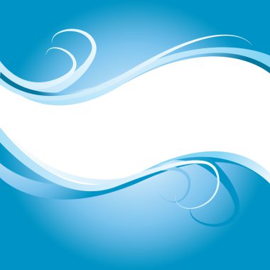 Blue banner background clipart