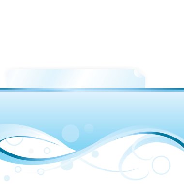 Blue banner background clipart