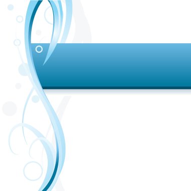 Blue banner background clipart