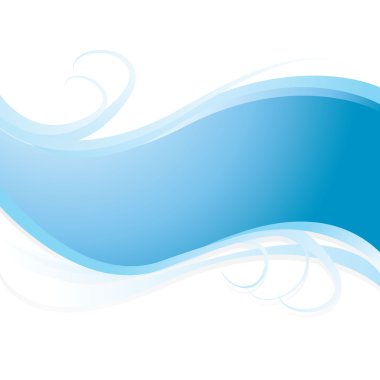 Blue banner background clipart