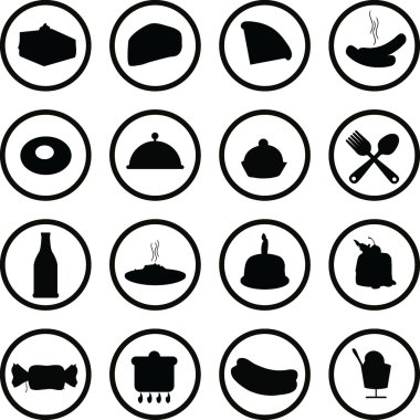 Food icons clipart