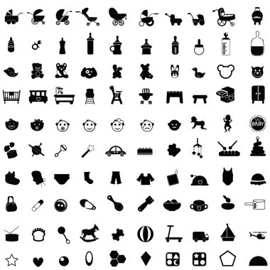 Baby icons clipart