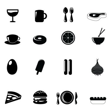 Food icons clipart