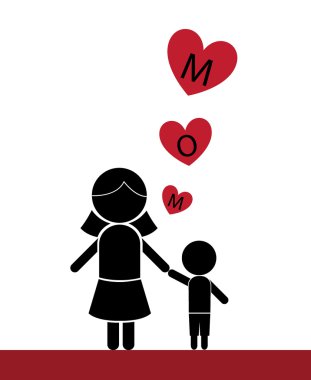 Mother's day card clipart