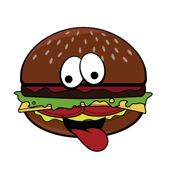 stock vector Cartoon burger