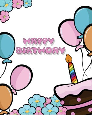 Happy birthday background clipart