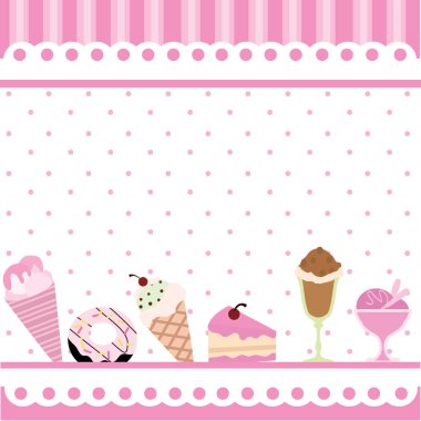 Food and desserts background clipart