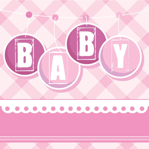 Baby background arrival — Stock Vector