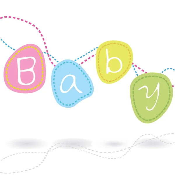 Κάρτα άφιξης μωρό — Διανυσματικό Αρχείο
