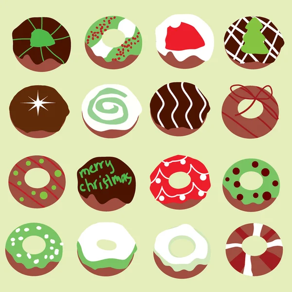 甜甜圈背景 — 图库矢量图片