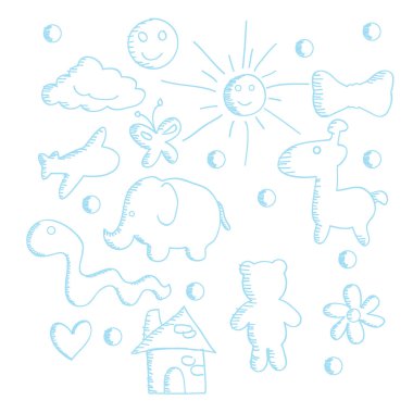 Cartoon doodlekarikatür doodle