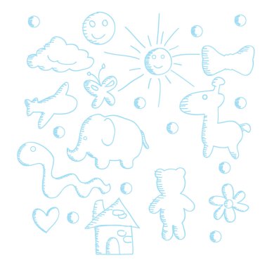 Cartoon doodle clipart