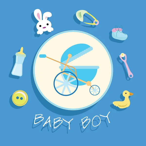 Bebek varış arka plan — Stok Vektör