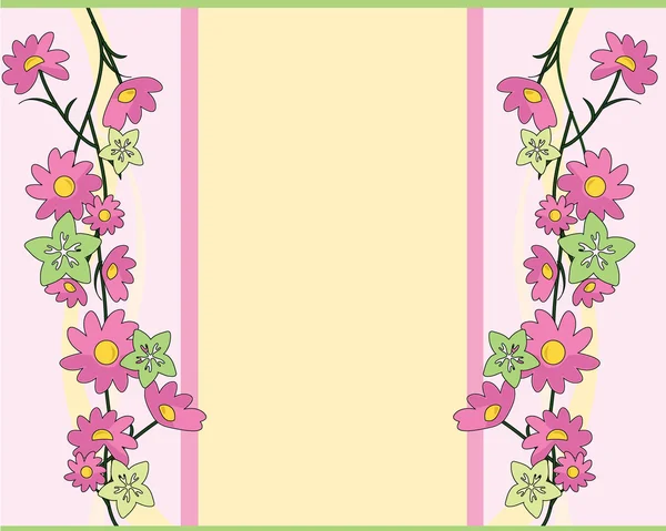 Blommor bakgrund — Stock vektor