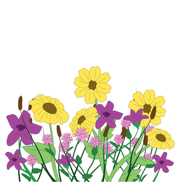 Virágok háttér — Stock Vector