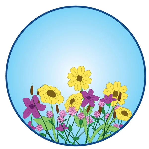 Virágok háttér — Stock Vector