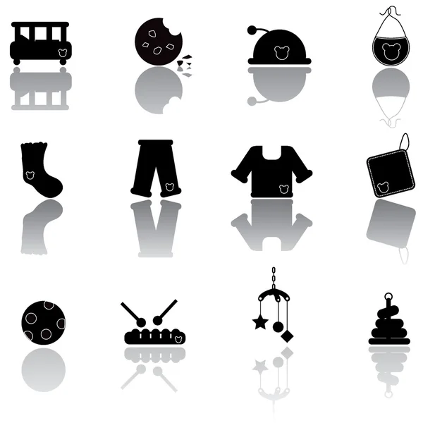 Baby icons — Stock Vector