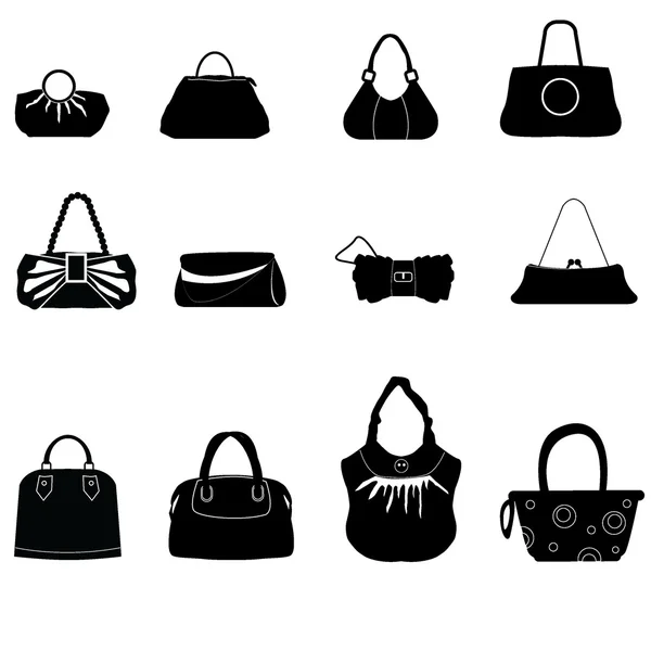 Silhouettes bags — Stock Vector