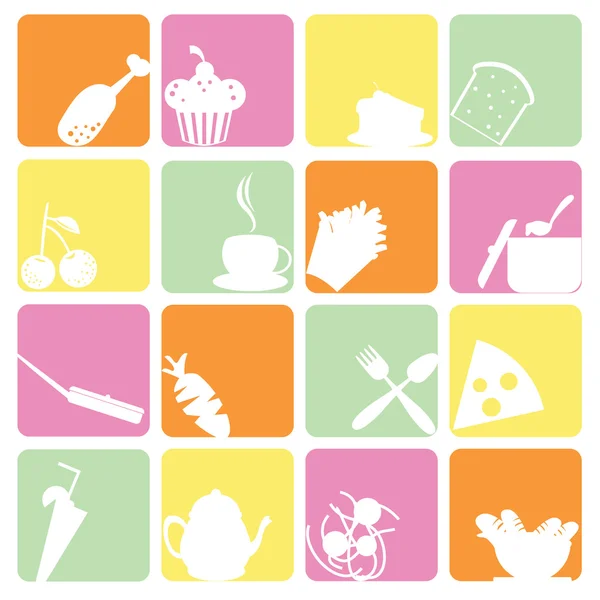 Food icons set — Stock Vector