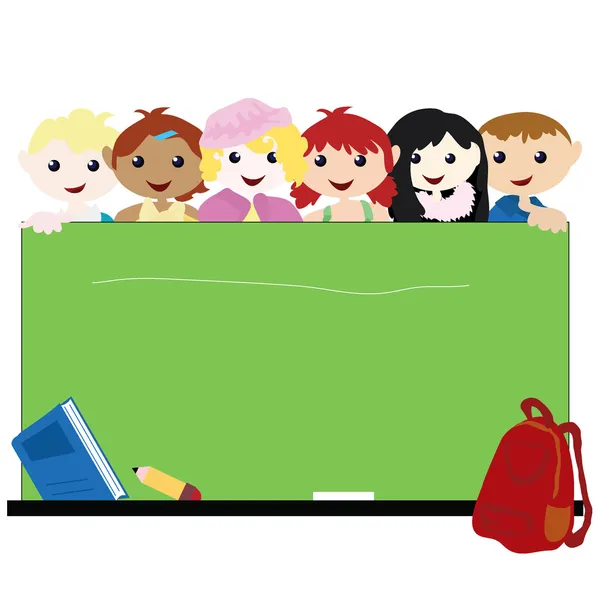 Cartoni animati bambini sfondo — Vettoriale Stock