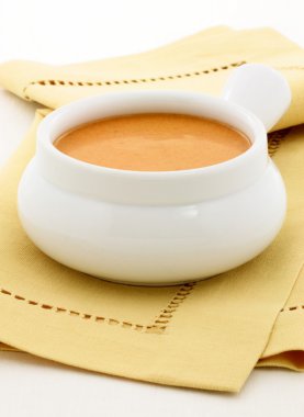 Delicious french lobster bisque clipart