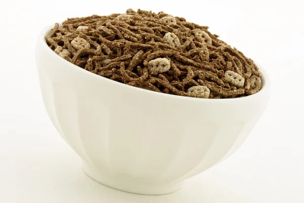 stock image Wheat bran and flax cereal breakfast