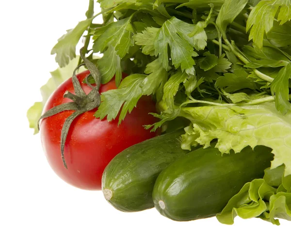Bodegón con verduras frescas — Foto de Stock