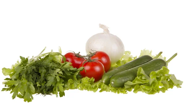 Bodegón con verduras frescas — Foto de Stock