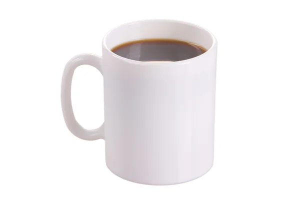 Uma xícara de café instantâneo em um fundo branco, isolado — Fotografia de Stock