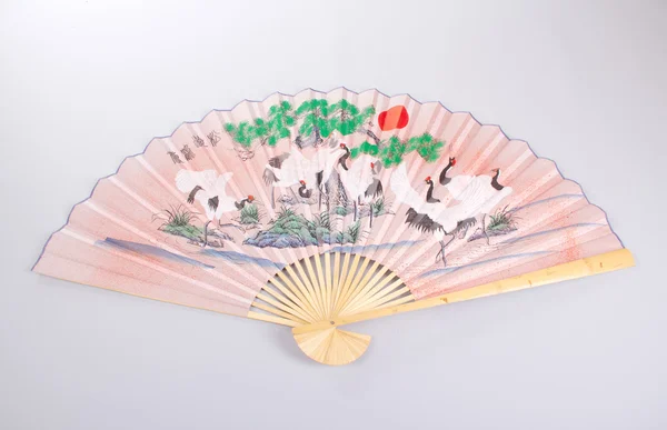 Painted hand fan — Stock Photo, Image