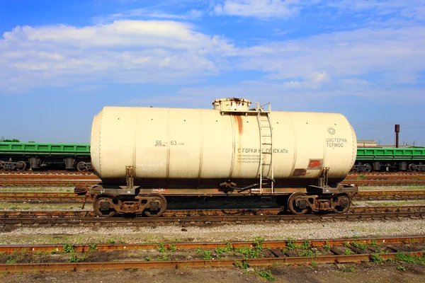 Spoorlijn tank — Stockfoto