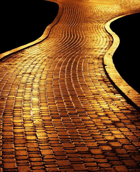 Caminho dourado — Fotografia de Stock