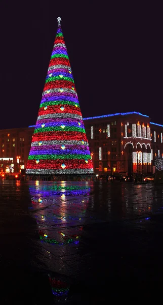 Christmas tree at Independence Square — Stock Photo, Image