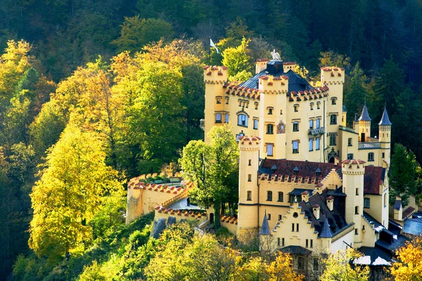 Замок Хоеншвангау в Баварії Ліцензійні Стокові Зображення