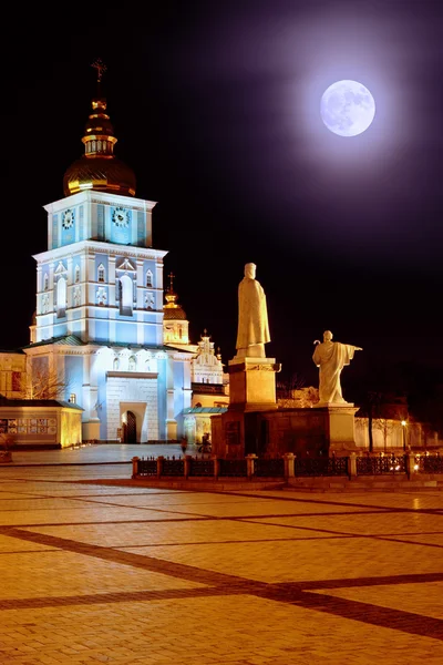 St. Michael Monastery at night — Stock Photo, Image