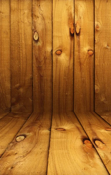Wood room backdrop — Stock Photo, Image