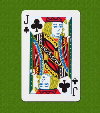 Play Card Club J clipart