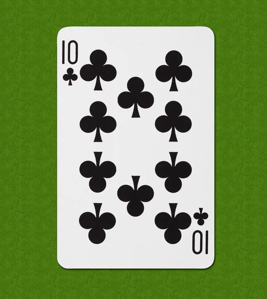 Club de cartes à jouer Dix — Photo