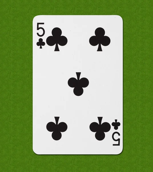 Παίξτε κάρτα Club πέντε — Φωτογραφία Αρχείου