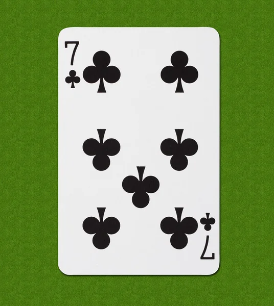 Spelen kaart club zeven — Stockfoto