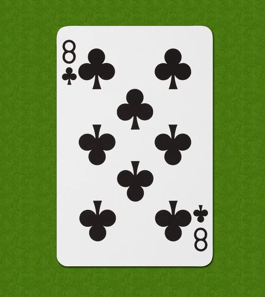Παίξτε κάρτα Club οκτώ — Φωτογραφία Αρχείου
