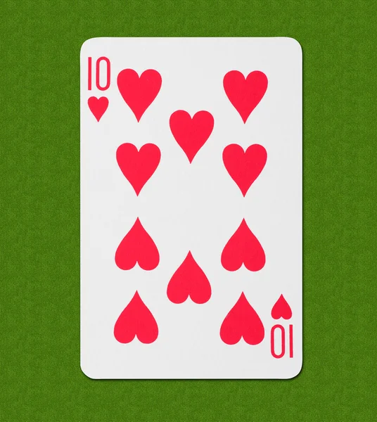 Spelen kaart hart — Stockfoto
