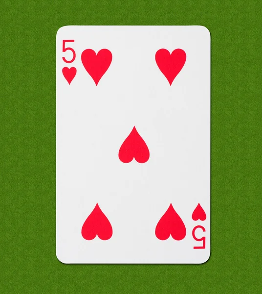 Καρδιά παιχνίδι κάρτα — Φωτογραφία Αρχείου