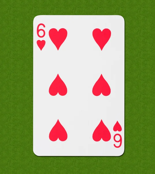 Srdce karetní hra — Stock fotografie