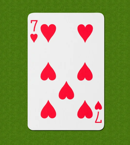 Spielkarten-Herz — Stockfoto