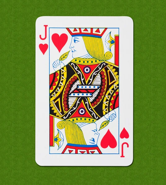 Cartão de Jogo Coração — Fotografia de Stock