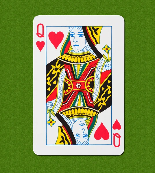 Spielkarten-Herz — Stockfoto