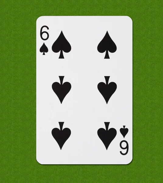 Cartão de jogar Spade — Fotografia de Stock