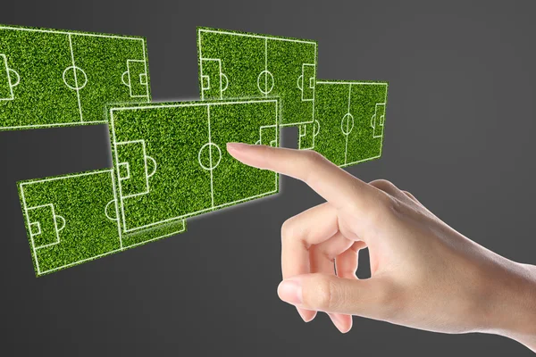 Football Soccer Boardl Plan — Stock Photo, Image