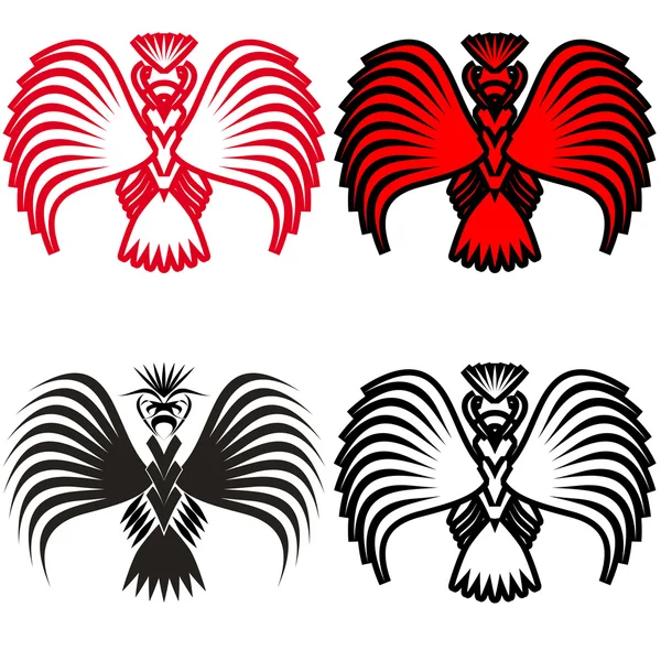 Eagle symbols and tattoo illustration. — Stock fotografie
